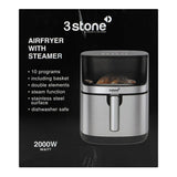 3Stone Air Fryer with Steamer 8L capacity