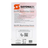 Sayona Slow Juicer